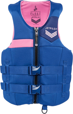 Jetpilot Men's Armada Neoprene Coast Guard Approved Life Jacket PFD S/M Navy/Pink
