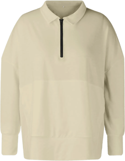 Womens Quarter Zip Pullover Long Sleeve Drop Shoulder Tshirts Graphic Tees Fall Solid Plain Flowy Sweatshirts Women Winter Side Pockets Women Clothing Beige 3X