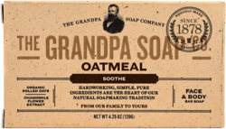 Grandpa's Old Fashioned Oatmeal Bar Soap for Face and Bath, 3.25 Ounce Chamomile Oatmeal - 3.25 Oz