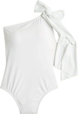 Bow One-shoulder One-piece For Women