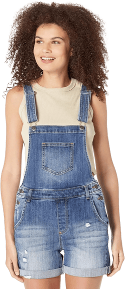 Miss Me Ladies Overall Shorts