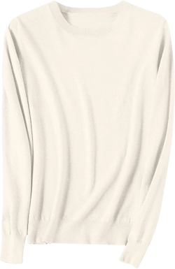 Gumipy Women Cashmere Sweater Crewneck Long Sleeve Oversized Sweaters Soft Knit Cashmere Sweaters Trendy Tunic Sweaters C002-beige Medium