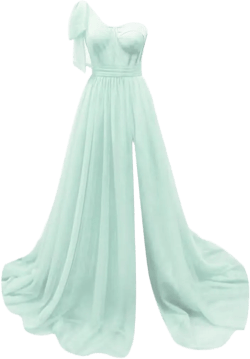 Qmdqfl Women’s Puffy One Shoulder Bridesmaid Dresses Long Tulle A Line Prom Dress Sweetheart Party Evening Gowns QM96 : Clothing, Shoes & Jewelry