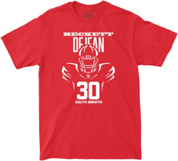 South Dakota Football Red End Zone Tee - Beckett DeJean