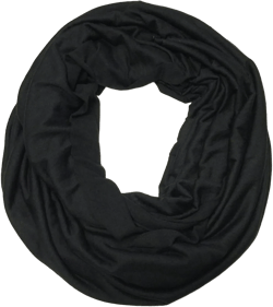 allydrew Soft Lightweight Jersey Knit Solid Color Infinity Scarf Jersey Circle Scarf Black