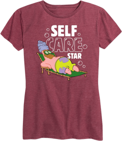 SpongeBob SquarePants - Self Care Patrick Star - Women's Short Sleeve Graphic T-Shirt