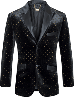 Velvet Rhinestone Blazer
