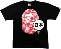 Bape City Tee Ape Head Shirt (Black)