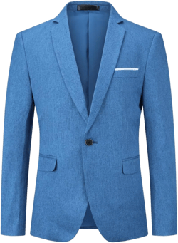 YFFUSHI Men' Slim Fit Casual Blazer One Button Lightweight Suit Jacket Business Party Sport Coat