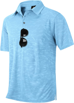 SWISSWELL Men's Polo Shirts Short Sleeve Performance Cationic Golf Shirts Collared Athletic Shirts XX-Large 0001-moonblue