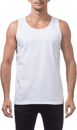 Pro Club Men’s Heavyweight Cotton Tank Top Outerwear 5X-Large Snow White