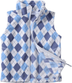 Mud Kingdom Big Boys Lightweight Vest Jacket Cute Plaid Blue Full Zipper Size 10: Clothing, Shoes & Jewelry