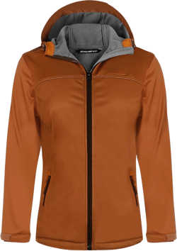Softshell Jacket Women Fleece Lined Lightweight Jacket Waterproof Coat with Hooded Outdoor Hiking