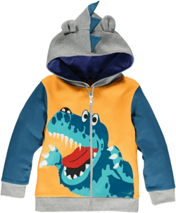 LitBud Toddler Boys Jacket Cartoon Dinosaur Animal Zipper Packaway Spring Autumn Hoodies Coat for Kids 1-7 Years 4-5T Yellow