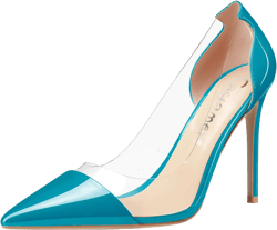 Amazon.com | Castamere Women's High Heel Stilettos Clear Slip-on Pumps Close Pointed Toe Cute Classic Wedding Shoes 3.9 Inches Heels | Shoes