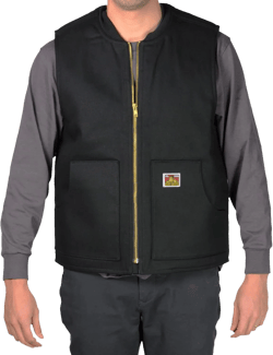 Ben Davis Lined Vest - Black Small Black