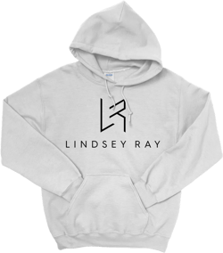 Lindsey Ray - LR Logo Hoodie - White/Black