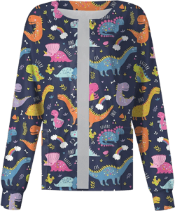 Halloween Scrub Jackets for Woman Ugly Print Scrub Tops Snap Front Cute Pattern Plus Size Nurse Working Uniforms 004-purple 4X-Large