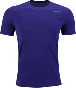 Nike Mens Team Legend Short Sleeve Crew T-Shirt (as1, Alpha, x_l, Regular, Regular, Purple)