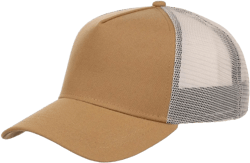 Lids Blank Pivot A-Frame Trucker Adjustable Snapback Hat One Size Wheat