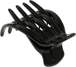 Camila Paris CP3541 French Hair Clip for Women, Hair Side Clips, 2 Inch Girls Hair Claw Clips Jaw Fashion Durable Styling Hair Accessories for Women, Strong Hold No Slip Grip, Made in France Black 2 x 1.75"