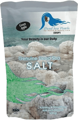 Dead Sea Salt Green Apple Natural Bath 10.5oz / 300gr Salts Pure 100% Minerals Fine Grain