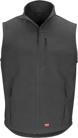 Red Kap Men's Soft Shell Vest Large Charcoal