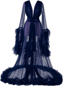 Women's Maternity Robe Dress for Photoshoot Illusion Wedding Scarf Party Nightgown bridal robe for women X-Small Navy Blue