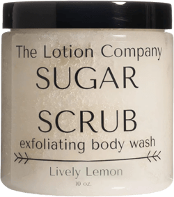 The Lotion Company Sugar Scrub Exfoliating Body Wash, Lively Lemon Fragrance, Paraben Free, Cruelty Free, Made in USA, Bath and Shower Exfoliator, 11 Ounces Lively Lemon 11 Ounce (Pack of 1)