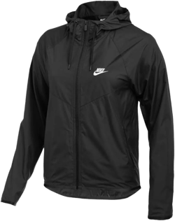 Nike WOMEN'S TEAM WINDRUNNER JACKET (Black, Large)