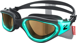 ZIONOR Swim Goggles, G1 Ultra Photochromic Polarized Swimming Goggles Men Women A4 (Green, Polarized + Photochromic)