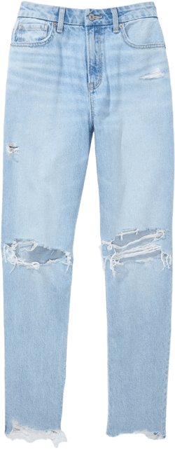 AE Strigid Curvy Ripped Mom Jean