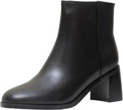 Women's Dress Heels Leather Ankle Boots 9.5 Black