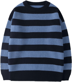 Unisex Striped Sweater Gothic Pullovers Oversized Knitted Jumpers Alt Emo Sweatshirts Harajuku Streetwear Grunge Clothes