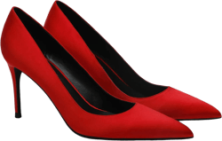 MOOMMO Women Classic High Heels Pumps Shoes Pointed Toe Slip On Satin Heels Stiletto Dress Shoes Pointed Closed Toe 3" Kitten Heel Sandals Office Ladies Bridal Wedding Party Formal Basic 4-13 M US 7.5 Satin Red