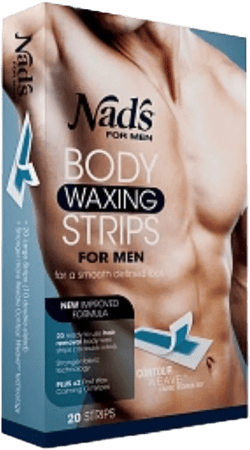 Nad's for Men Body Waxing Strips 20 ea (Pack of 4)