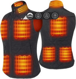 ARRIS Women`s Heated Vest, Size Adjustable 7.4V Electric Warm Vest with Battery Pack…