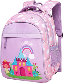 Kids Backpack for Boys & Girls, Preschool Bookbags Toddler Daycare School Bag Elementary Kindergarten Multifunctional Cute Large Capacity, Rainbow