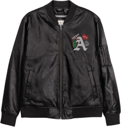 Leather Bomber Jacket