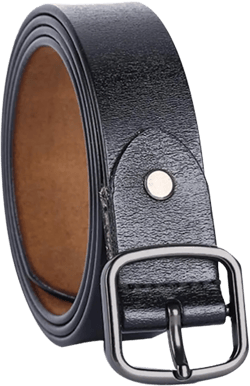 uxcell® Women Casual Leather Belt Fashionable Stylish Vintage Width 1" Fit waist 35-41 inches Black