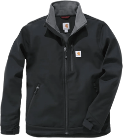 Carhartt Men's Rain Defender Relaxed Fit Heavyweight Softshell Jacket Black X-Large Tall