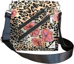 Cell Phone Purse - Touch Screen Women’s Crossbody Handbags (Zoe) - Clutch & Crossbody Phone Case Floral Leopard