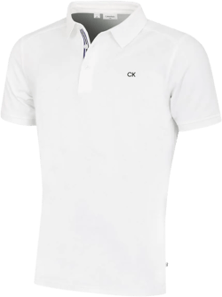 Calvin Klein Men's Campus Sport Golf Polo Shirt - White Sport - XL