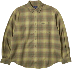 Flannel Check Shirt - Olive