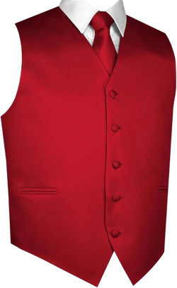Best Tuxedo Men's Formal, Homecoming, Tuxedo, Wedding, Prom, Cruise Vest, Tie & Hankie Set XX-Large Red
