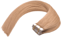 Hair Extensions Tape in Seamless Skin Weft Remy Human Hair (18Inch 20Pcs 40Gram, Dark Blonde) Dark Blonde 18 Inch 20Pcs 40 Gram