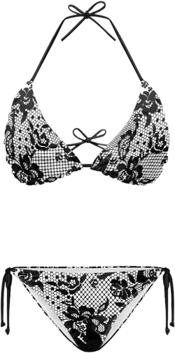 ELEDIZI String Women's Sexy Halter Thong Bikini 2 Piece with Tie Sides Summer Triangle Bikini Set Swimsuits : Clothing, Shoes & Jewelry