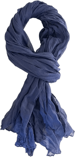 Belsen Summer Cotton Blend Crinkle Vintage Soft Scarf Fashion Solid Scarf Wrap Shawl Blue