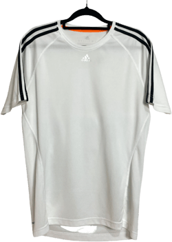 Adidas White Climalite Sport Tee Size S