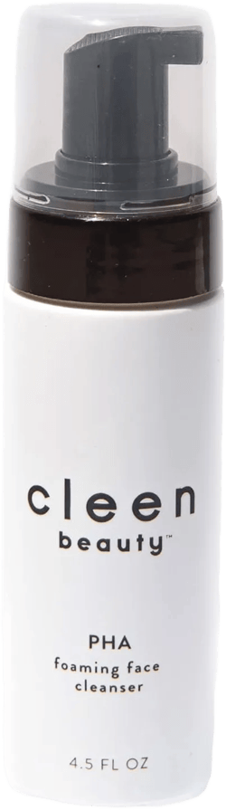 CLEEN BEAUTY PHA Foaming Face Cleanser | Foaming Facial Cleanser with PHA | Exfoliating Face Wash for Women | Gentle Cleanser - Paraben Free | Face Cleanser for Women | 4.5 Fl. Oz